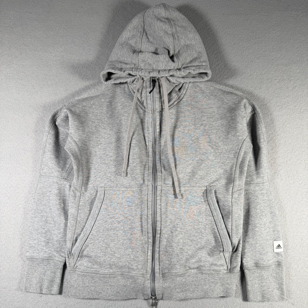 Adidas x Reigning Champ Grey Full Zip Hoodie XS French Terry Relaxed Fit